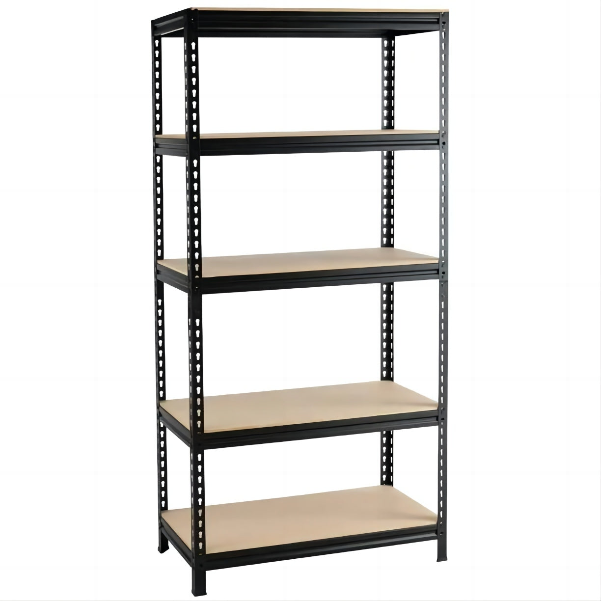 5-Tier Adjustable Shelf, Steel Shelving Unit 27.6in W x 11.8in D x 59in H, Black