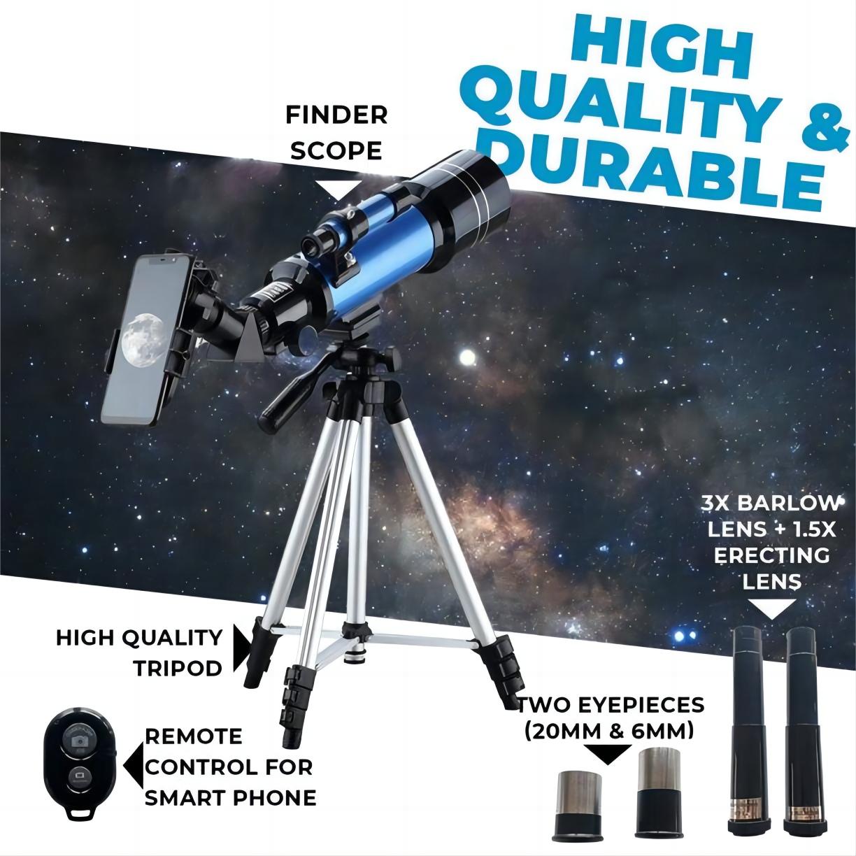 SUGIFT High Resolution Telescope,with Stand,Blue