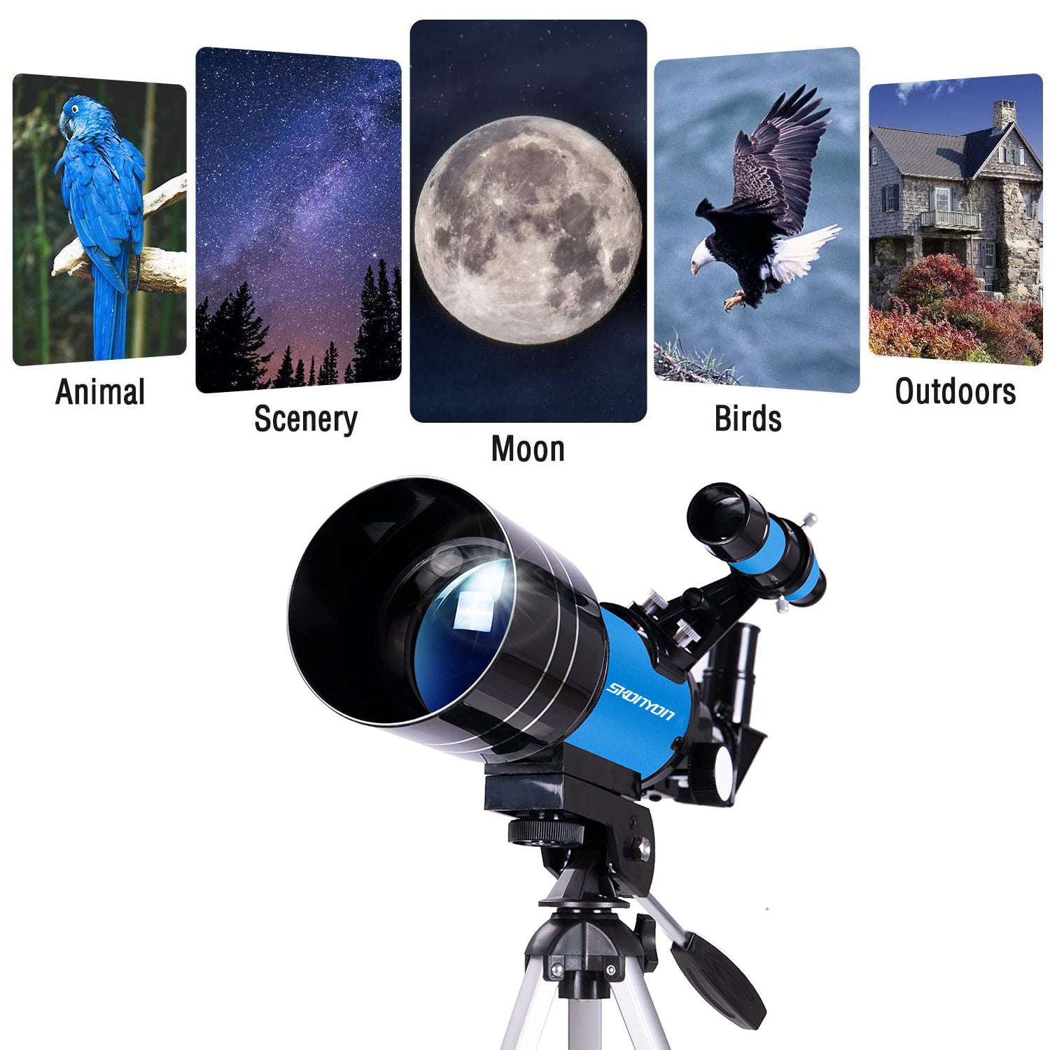 SUGIFT High Resolution Telescope,with Stand,Blue