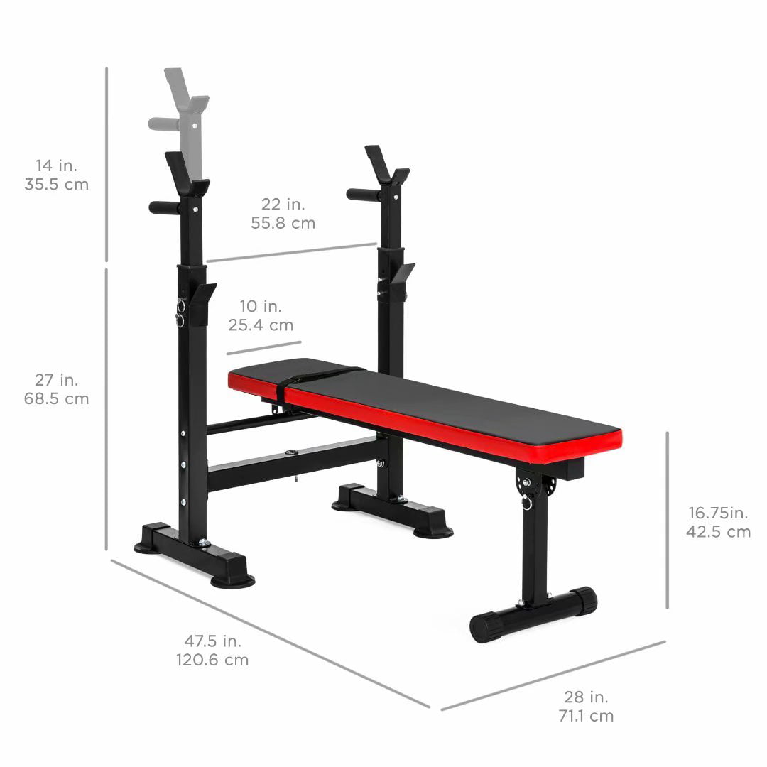 SUGIFT Adjustable Weight Bench with 330 Lbs.