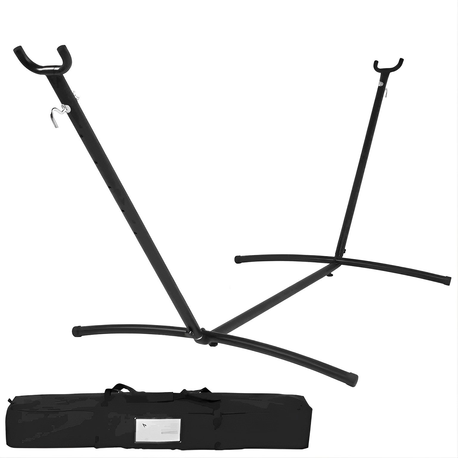 500lbs 9ft Portable Steel Hammock Stand with Carrying Bag