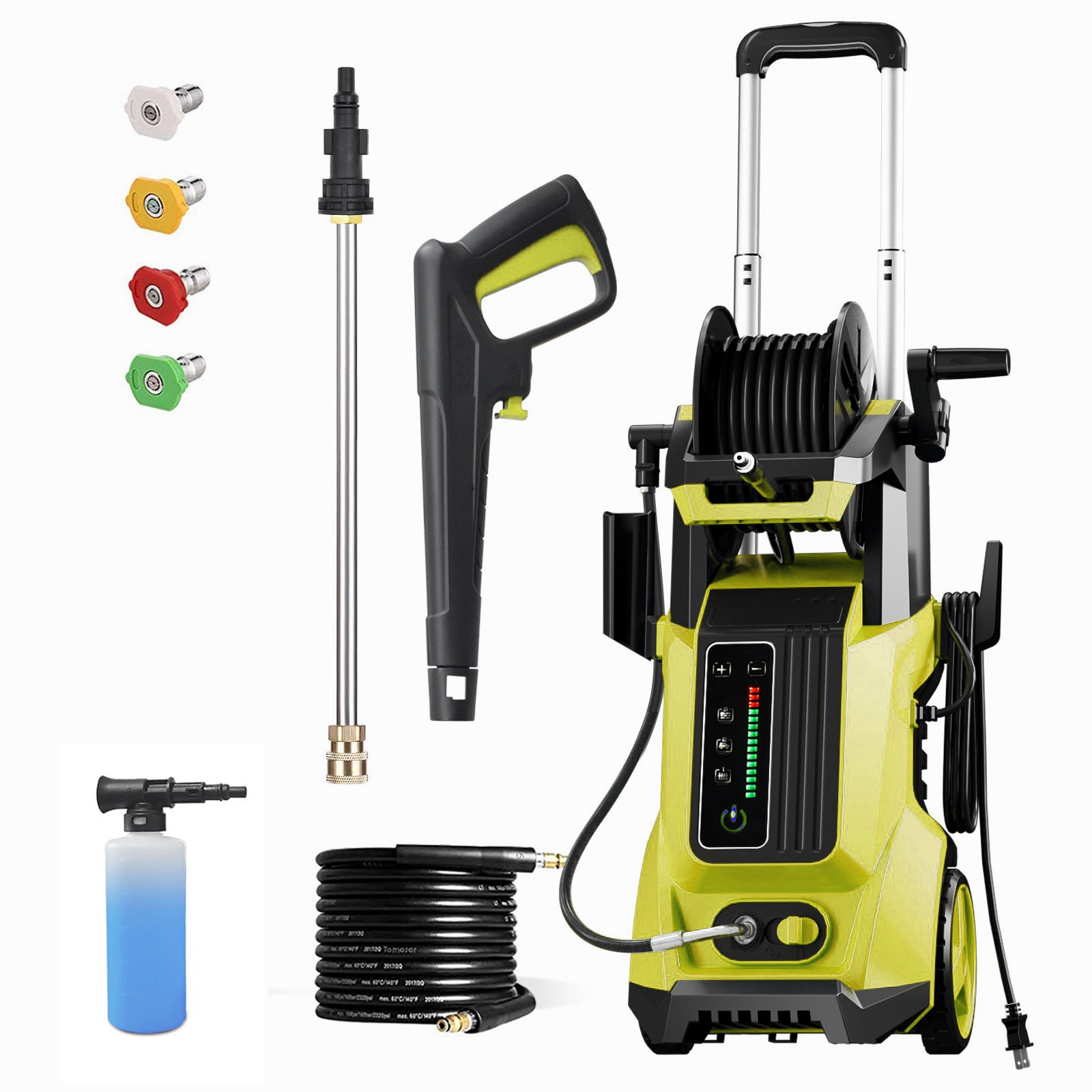 Electric Pressure Washer with Touch Screen Adjustable Pressure