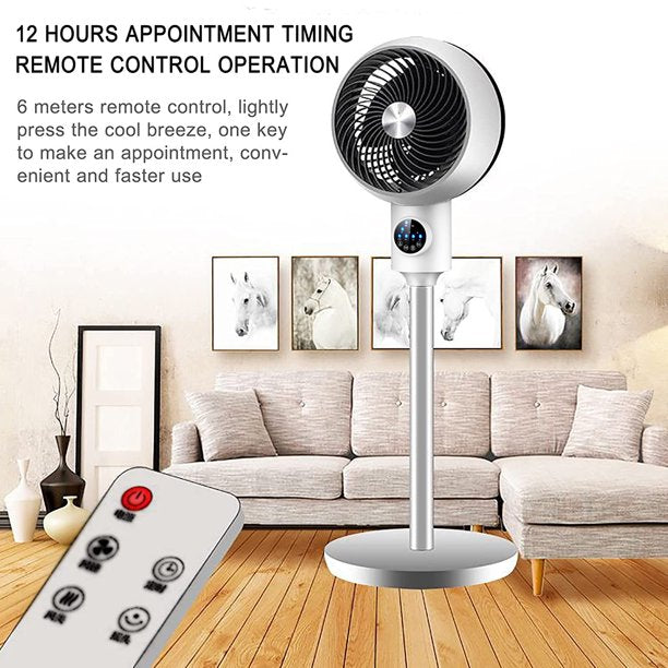 Air Circulation Fan Household Electric Fan Student Bedroom Desk Fan Floor Fan 3-Speed Adjustment with Touch Panel for Home and Office Bedroom