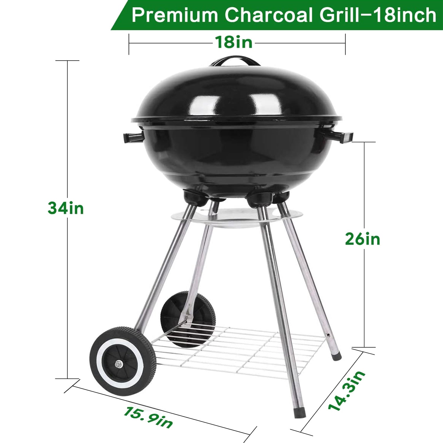 18in Kettle Charcoal Grill