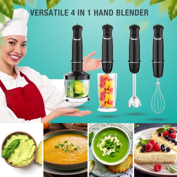 SUGIFT  Smart Electric 4-in-1 Hand Immersion Blender with 12-Speed Stick