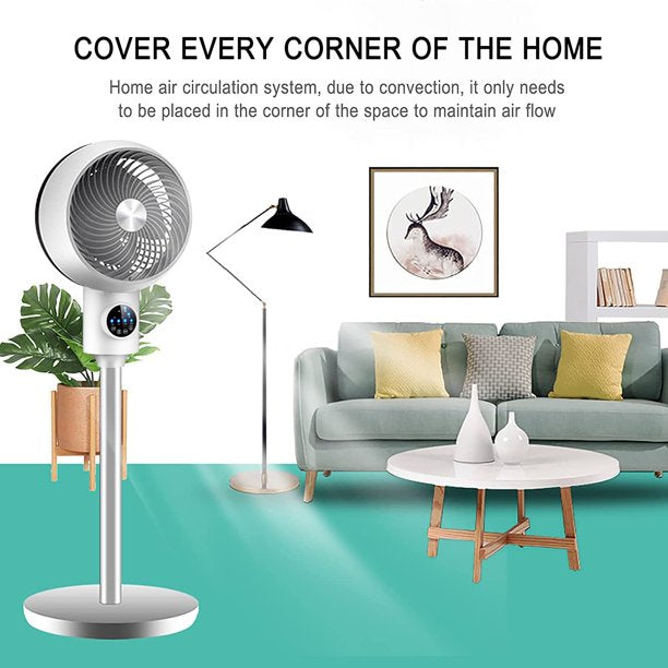 Air Circulation Fan Household Electric Fan Student Bedroom Desk Fan Floor Fan 3-Speed Adjustment with Touch Panel for Home and Office Bedroom