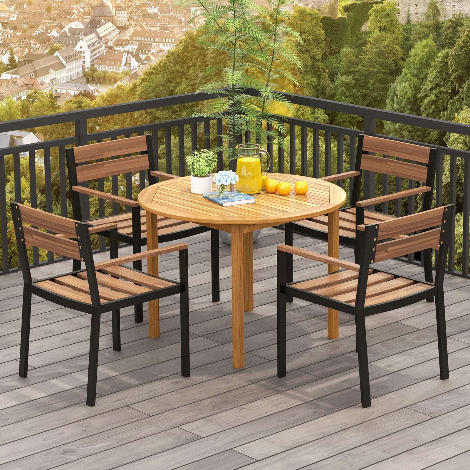 44 Round Outdoor Patio Dining Table