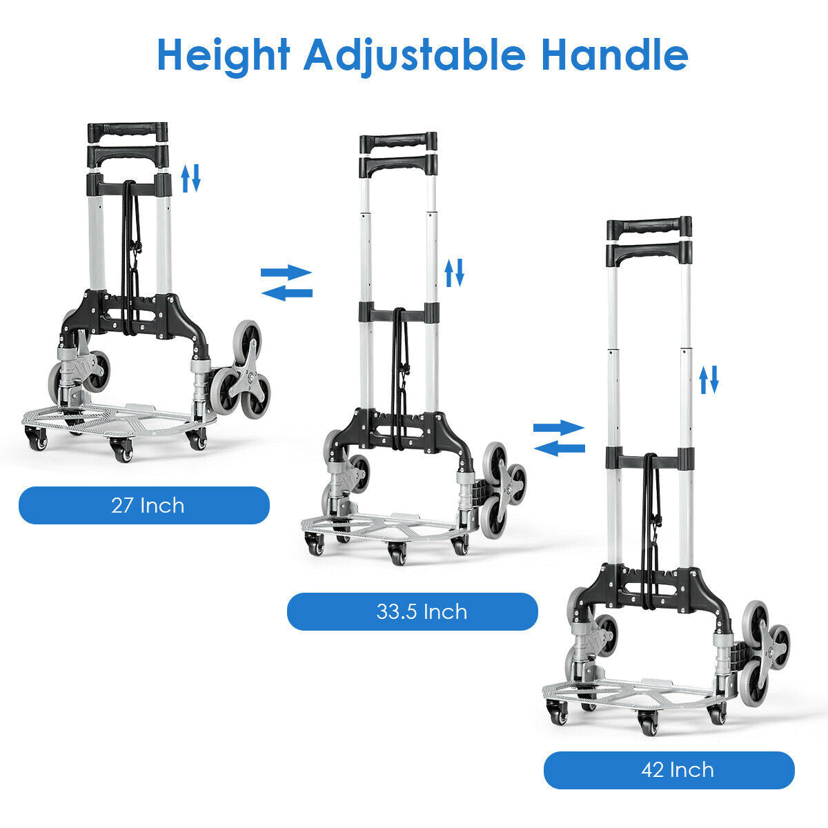 SUGIFT Portable Folding Stair Climbing Hand Truck