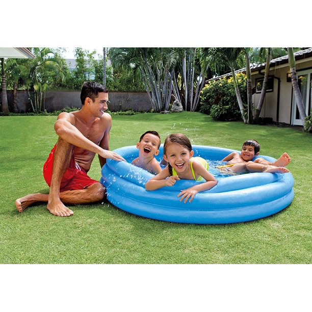 SUGIFT  Crystal Blue Kids Outdoor Inflatable 58 Swimming Pool