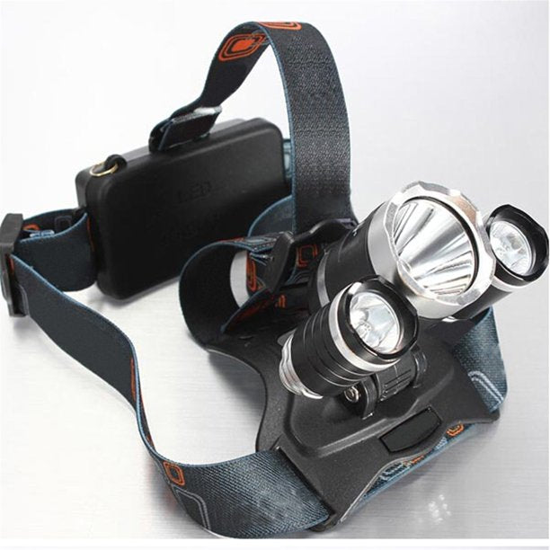 3-Mode Headlamp, 10W 5000LM White Light, Luobod Head Lamp for Outdoor Activities, Black